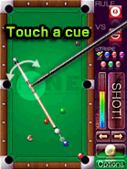 Touch a cue/Touch a direction to shoot